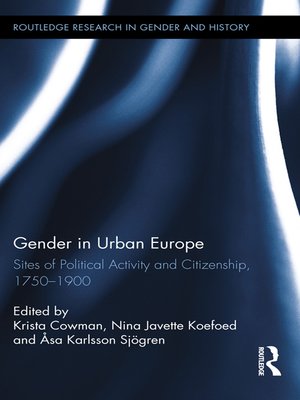 cover image of Gender in Urban Europe